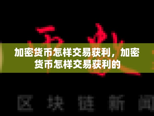 加密货币怎样交易获利，加密货币怎样交易获利的-第1张图片-币数通